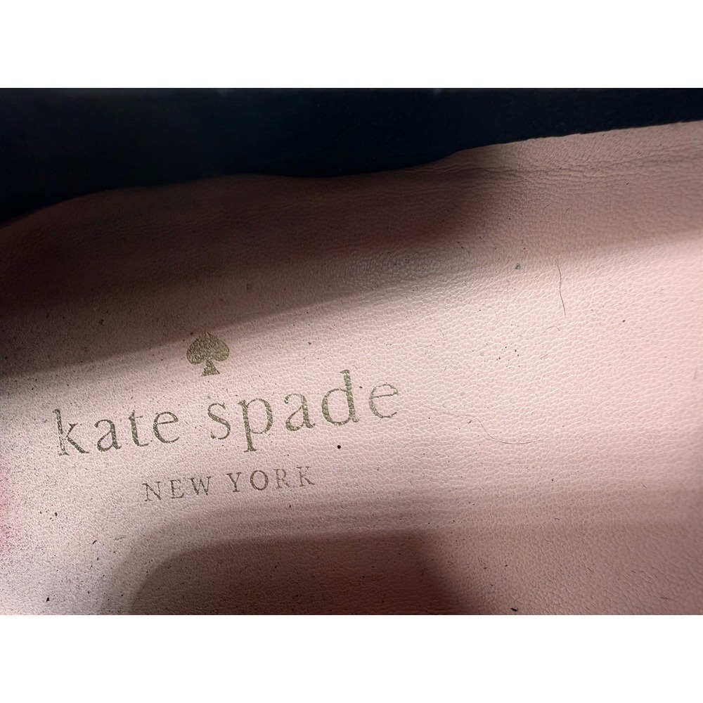 Kate Spade Womens Cayla Leopard Calf Fur Fringe Patent Leather Loafers Size 10 M - Picture 4 of 4